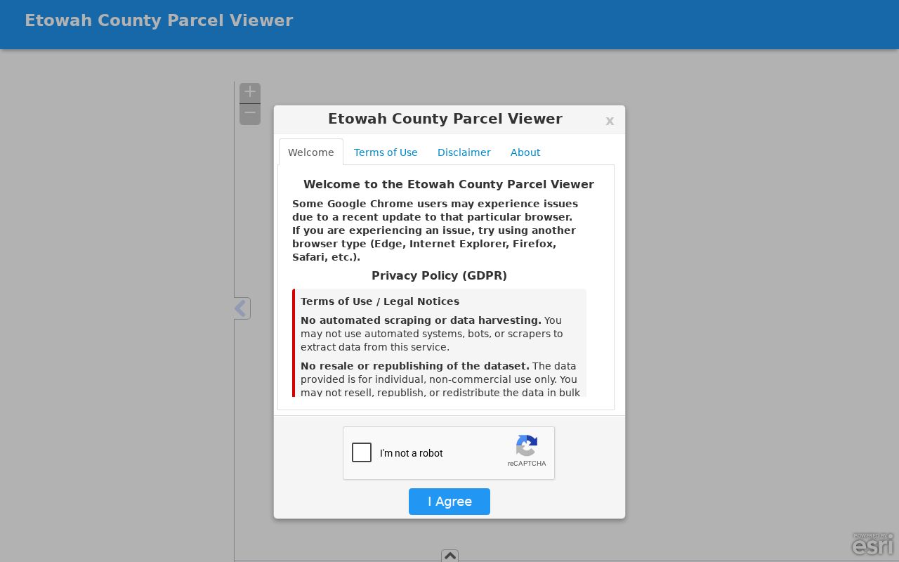 Gadsden street directory parcel viewer for Etowah County